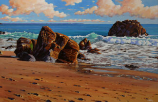 Rochers sur la plage de Port Blanc à Quiberon